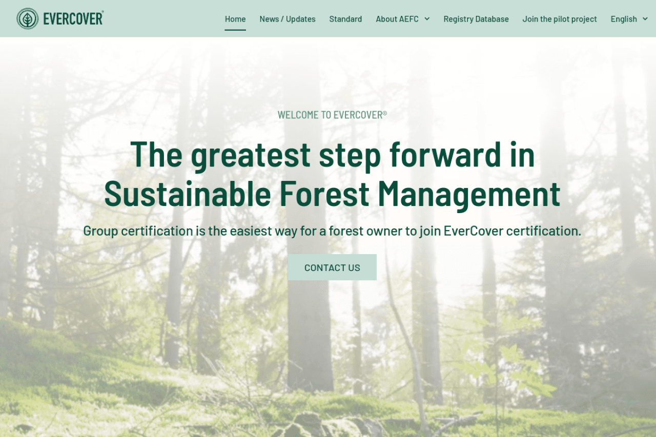 AEForest.org — sivuston esikatselu