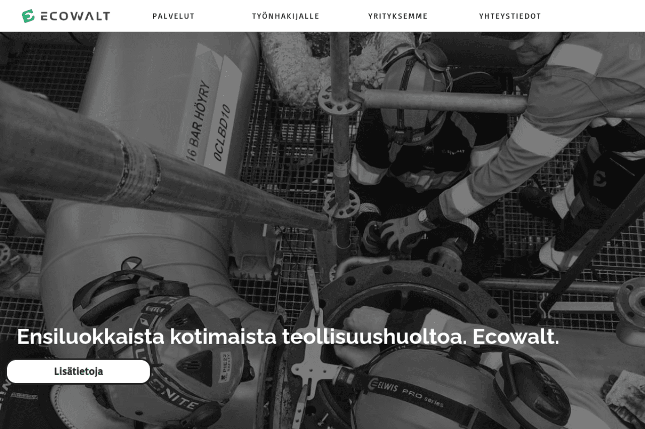 Ecowalt.com — sivuston esikatselu
